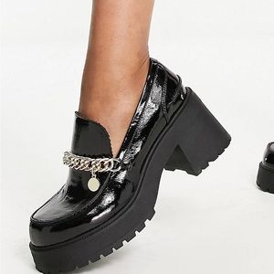 Black chunky loafer (wide fit) BRAND NEW